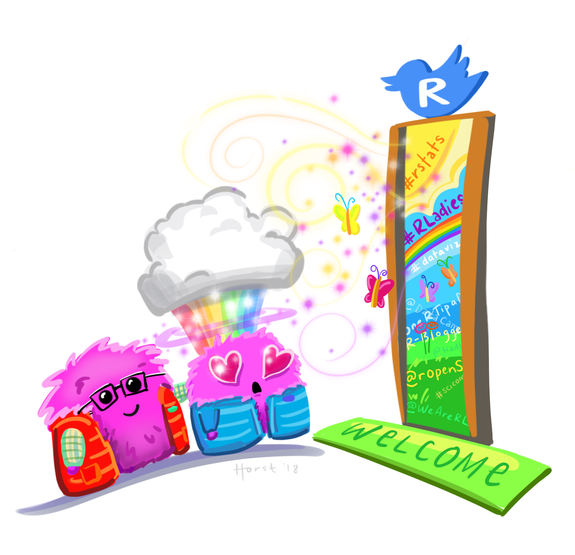 Arte por Allison Horst (@allison_horst). Veja nas Referências onde encontrá-la.